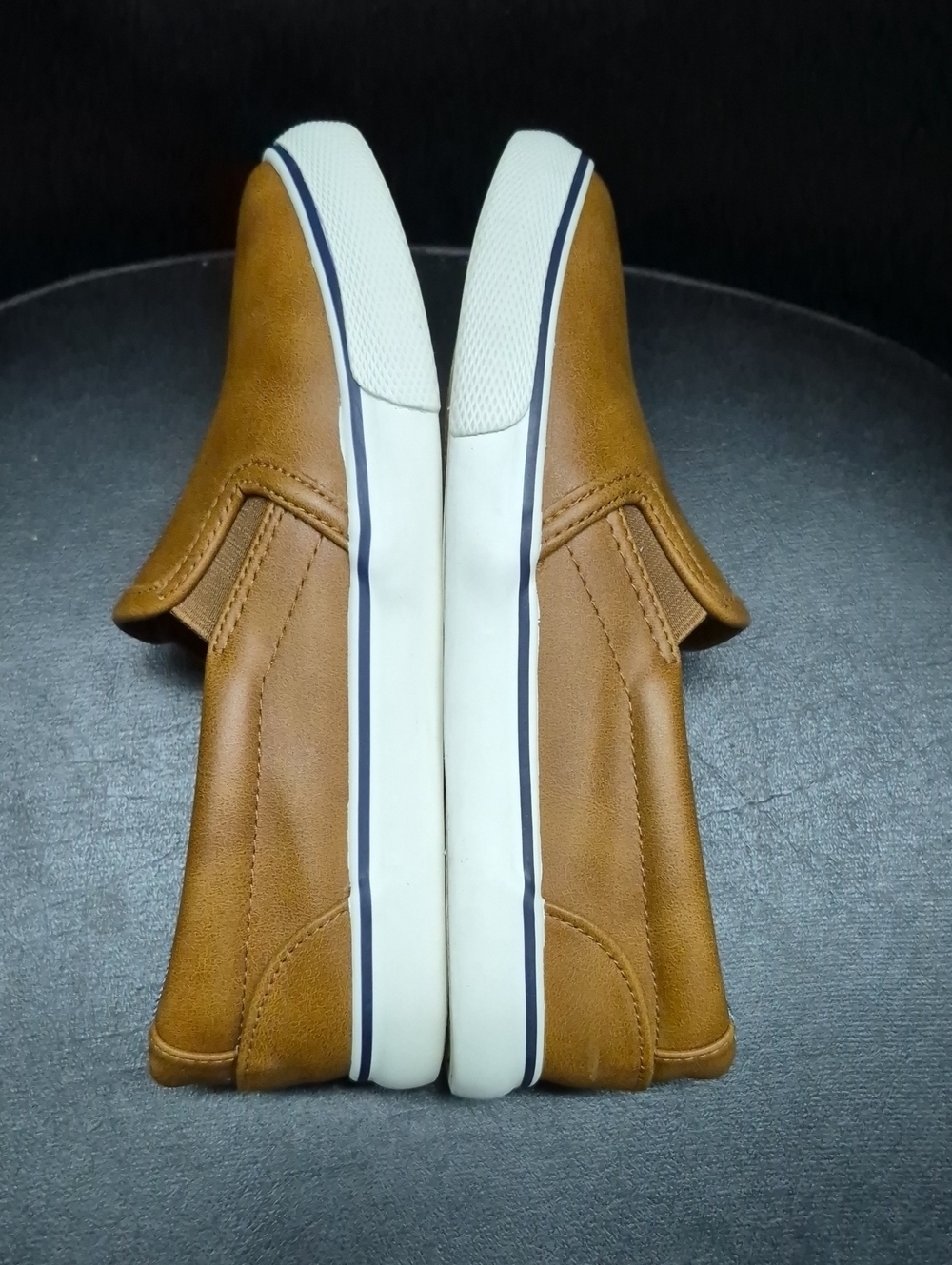 Cat & Jack Tan Slip-On Sneakers - Picture 3 of 6